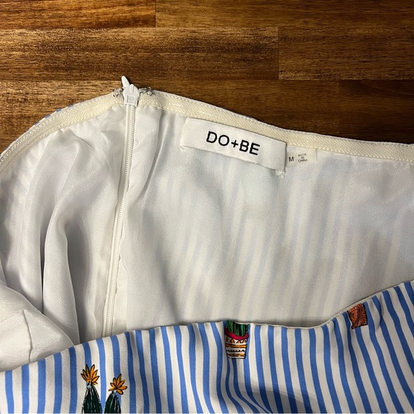 🌱🦢4 FOR $15!🦢🌱 DO+BE Cactus Striped Strapless Romper - Picture 4 of 4